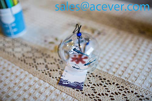 Eliteshine Japanese Wind Bell Wind Chimes Handmade Glass Furin-Bluefish #TOP6