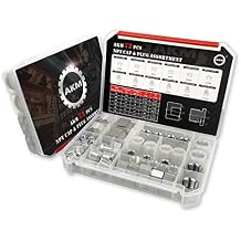 AKM 72 Pcs NPT Cap and Plug Kit Hose Tube and Pipe Fitting Set Hydraulic Cap and Plug Kit Galvanized 45# Steel with Precision Threading Dash Sizes -02-04 -06-08 -12-16