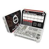 AKM 72 Pcs NPT Cap and Plug Kit Hose Tube and Pipe Fitting Set Hydraulic Cap and Plug Kit Galvanized 45# Steel with Precision Threading Dash Sizes -02-04 -06-08 -12-16