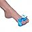 YogaToes Classic for Women - Small Fits 7 and up Sapphire Blue: Toe Stretcher & Toe Separator. Fight Bunions, Hammer Toes, Foot Pain & More!