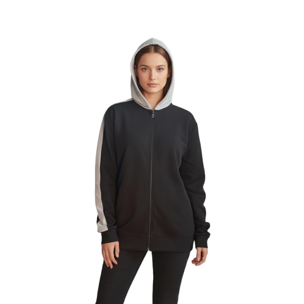 Women’s Plus Size Active Jacket | Zip Up Hooded Sports Jacket for Winter Workouts-image-3