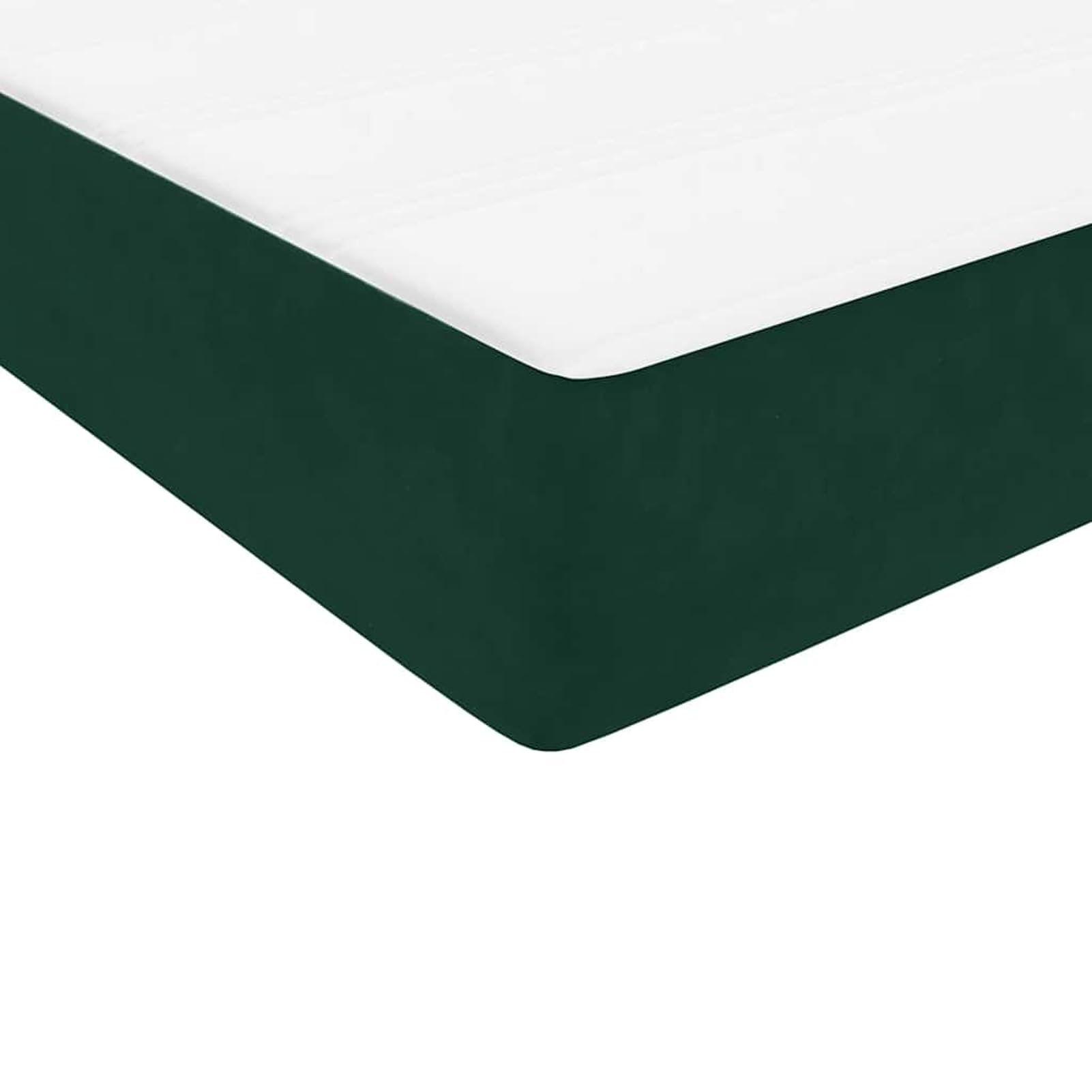 ATOMSTACK MAKER Letto a molle, 160 x 220 cm, con materasso a molle insacchettate, rivestimento in velluto verde scuro, testiera regolabile in altezza, cuscino traspirante, con rete a doghe e