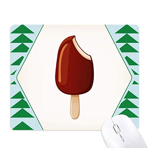 Tapis de souris chocolat et sapin vert pour bureau gaming et travail