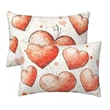 Photo Gallery federe cuscino letto 40x80 cm, crema cuscini per divano set da 2, velluto copricuscini divano impermeabile, copri cuscini cuore motivo fronte retro stampato per bedding sedia camera, arredo casa d-84 Photo Gallery federe cuscino letto 40x80 cm, crema cuscini per divano set da 2, velluto copricuscini divano impermeabile, copri cuscini cuore motivo fronte retro stampato per bedding sedia camera, arredo casa d-84