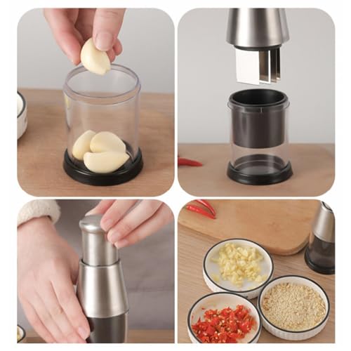 Picadora manual para verduras acero inoxidable miniatura 2