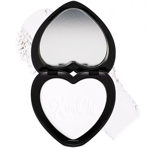 KimChiChic Beauty Almost Catfished Micro Pressed Powder - Brightening Under Eye Setting Powder, Reduces Dark Circles, No Flashback, That White Powder