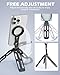 UBeesize Magnetic Portable Tripod for iPhone -MagSafe Mini Phone Stand & Universal Tripod Mount, Foldable Aluminum Phone Holder for iPhone 16/15/14/13/12, Pocket Travel Desktop All in One