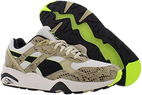 PUMA R698 Snake Mens Shoes Size 12, Color: Whisper White/Black | Image 1