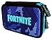 Produktbild Fortnite 62826 Federmäppchen mit 3 Reißverschlüssen, Camouflage, Blau