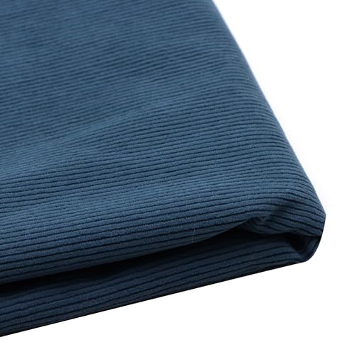David Accessories Navy Corduroy Fabric