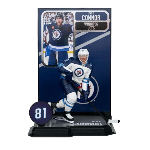 McFarlane Toys - Kyle Connor NHL - Figura posada de 7 pulgadas de McFarlane's SportsPicks