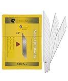 Bates- Snap Off Blades, 100 pcs, 9mm, 30 Degree, Carbon Steel Razor Blades, Box Cutter Blades for Box Cutter, Snap Blade Utility Knife, Box Cutter Blade Refills, Replacement Blades, 9mm Snap Off Blade