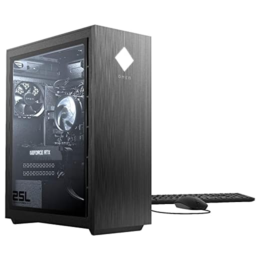 HP OMEN 25L Gaming Desktop PC (AMD Ryzen 5 5600X Processor, NVIDIA RTX 3070 Graphics Card, Windows 10 Home, Glass Window, 512GB PCIe Gen 3 SSD, 16GB HyperX 3200MHz RGB DDR4 RAM) VR Ready