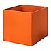 Produktbild Box DRÖNA Orangefarben, Größe 33 x 38 x 33 cm, perfekt für Zeitungen alles vom an der Kleidung.
