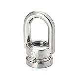 Material: Messing Ringnippel Nickel matt aus Messing Gewinde M10x1 Leuchten Aufhänger silber Zahn Lampe Leuchten satin