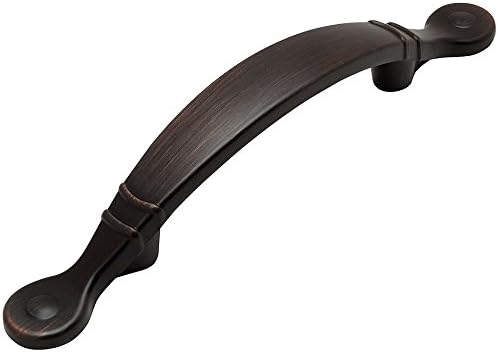 25 Pack - Cosmas 9980ORB Oil Rubbed Bronze Cabinet Hardware Arched Handle Pull - 3" Inch (76mm) Hole Centers, 5-1/2" Overall Length