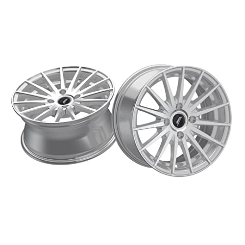 Image of Uno Minda 15 inch Car Alloy wheel Hyper Silver Machined WONDER-4 Holes, 100 PCD, W1D151-000M00