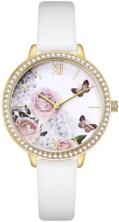 KIMOMT Womens Watches Leather Quartz Watch Waterproof Fashion Wristwatch for Women Ladies Girls