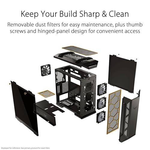 Image of ASUS TUF Gaming GT501 White Edition Mid-Tower Gaming Case, EATX Support, Pre-Installed Four Fans, 2 x USB 3.1 Front Panel, Smoked Tempered Glass, Steel Construction, 2 Year Warranty
