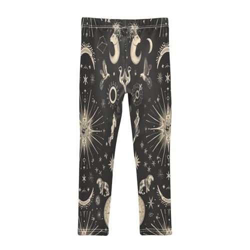 Toddler Girls Leggings Printed Yoga Pants Leggings Moon Zodiac Signs for Kids2
