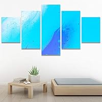 SIGNWIN 5 Panel Canvas Wall Art Abstract Colorful Decorative Elements Modern Artwork for Home Decorations Ready to Hang - 60