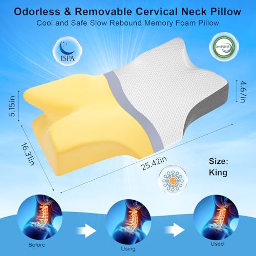 Anvo Cervical Pillow White Queen