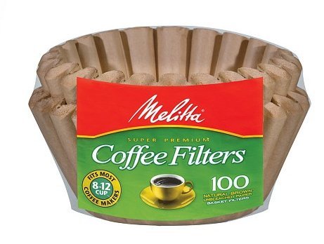 Melitta Basket Coffee Filters, Natural Brown, 8-12 Cup 100.0ea - pack of 1