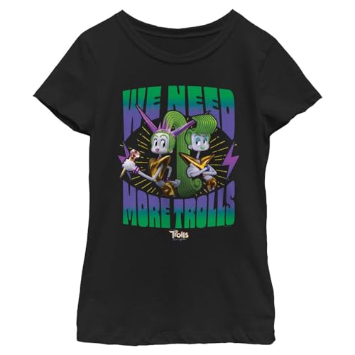 DREAMWORKS TROLLS Need More Trolls Girls Short Sleeve Tee Shirt