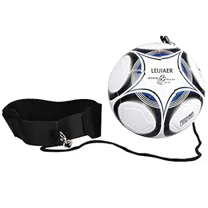 Anself Soccer Trainer Football Kick Solo Practice Training Belt Explosion-Proof Soccer Adjustable Waist Belt Control Skills Soccer Practice Training Aid Equipment with Standard Size 4 Football Perfe