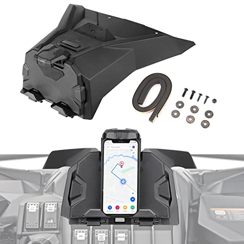 KEMIMOTO Electronic Device Holder Compatible with Can-Am Maverick Sport Trail 2019-2025, Commander GPS Tablet Mount 2021-2025 Storage Box, Replace OEM 715005212