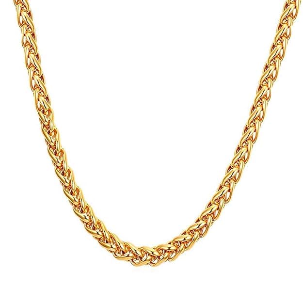 meenaz chain for men combo necklace for men gold chains for men neck chain for men chain for boys mens chain Stainless steel stylish long chains Locket Pendant Birthday gift golden chain fashion 424-picture-3