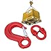 Lifting Connector Hook, Alloy Steel 2 Ton Capacity Hook, Red Coated Safety Set with Accessories for Industrial Lifting and Material Handling Applications