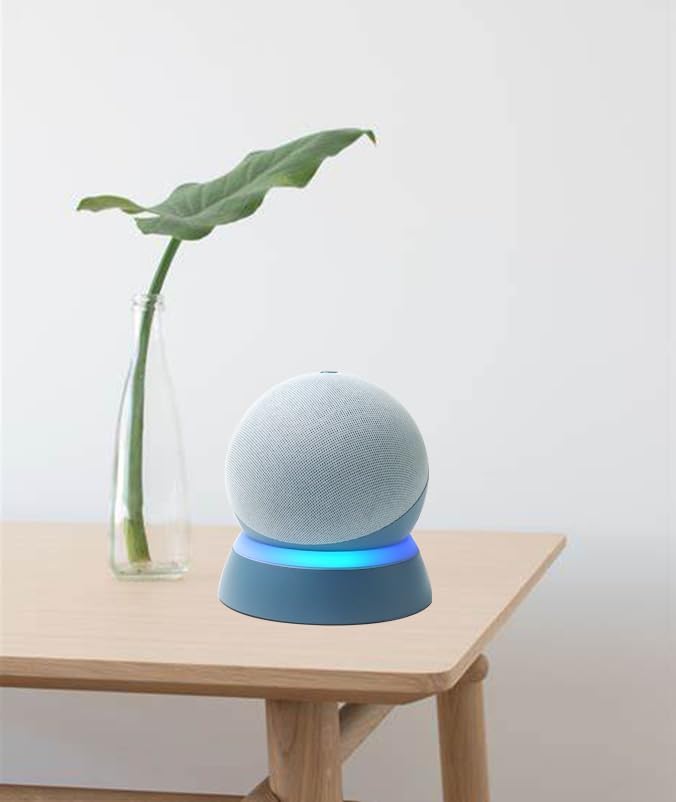Miniatura 6 de Echo Dot - Soporte de mesa de 4 y 5 generación, soporte de escritorio C YECEN para Echo Dot de 4 y 5 generación, soporte base con guía de luz,