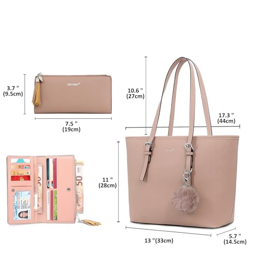 Image of TANTOMI Tote Bags for Women, Handbags and Womens Purses Shoulder Purse Set for Travel Work