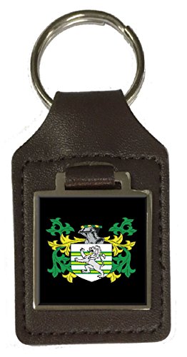 Porte-clés en cuir marron Petrie le cadeau de famille personnalisé idéal pour les fêtes