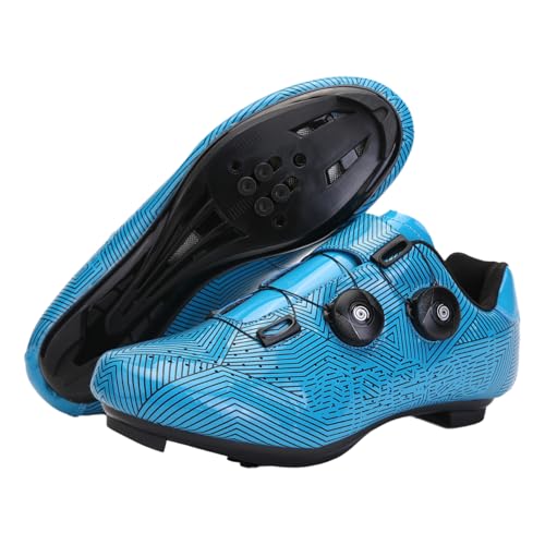 Fooceoute Transpirables Zapatillas Bici Hombre,Zapatos De Ciclismo para Hombre,Zapatos Bicicleta MontañA Hombre,Ahorra EnergíA,Adecuado para Carreras De Bicicletas,Ciclismo De MontañA,Etc