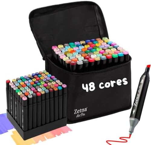 Conjunto de Canetas Marcador Permanente Canetinhas para Colorir T...