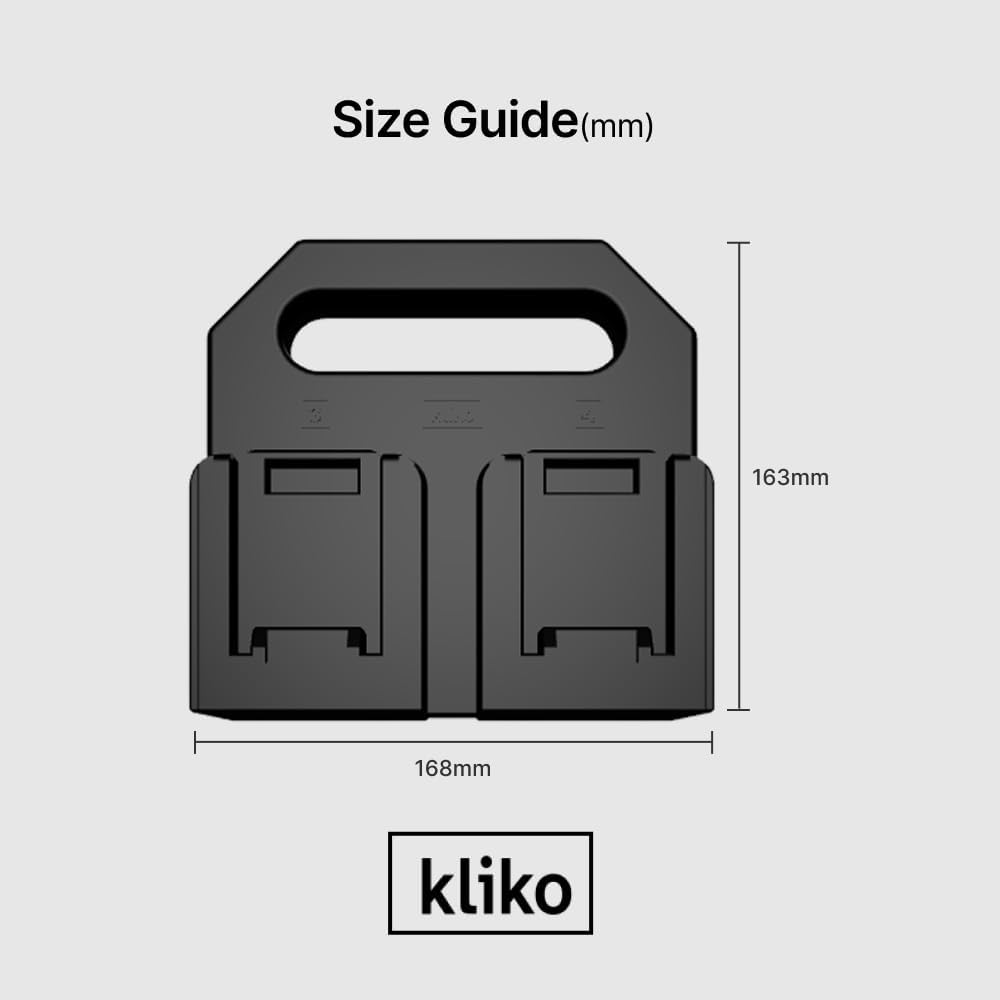 20V Battery Caddy Carrier 4 Pack Portable Battery Organizer and Storage Holder