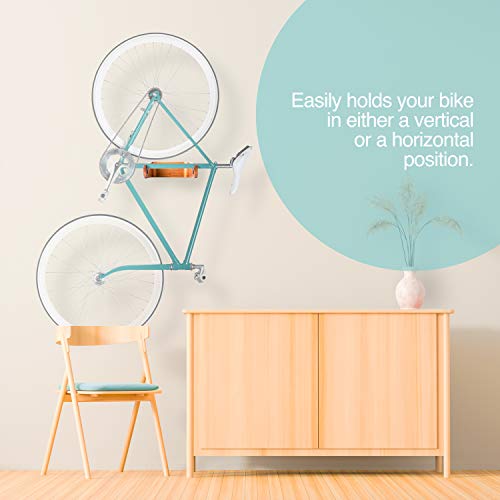 Wokk Wooden Bike Wall Mount Space Saving Design For Garage And Apartment #TOP6