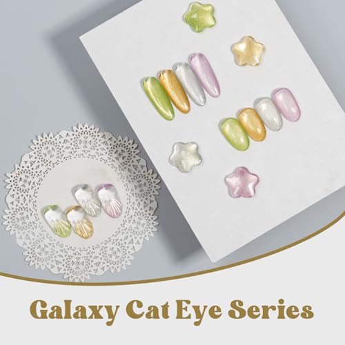 Set de 4 geles para uñas efecto ojo de gato 12ml miniatura 2