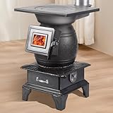 Fenêtre d'observation en verre pratique : dispose d'une fenêtre en verre pour une surveillance facile des flammes sans ouvrir la porte, permettant des ajustements rapides de la chaleur. La porte étanche minimise la perte de chaleur, améliorant la stabilité de la combustion et l'efficacité énergétique.