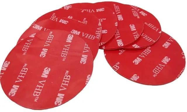 Double Sided Foam Adhesive Tape Pads,6 PackRound Sticky Pads Replacement Mounting Tape, Doble sided Stickers For Suction Cup Car Dashboard Phone Holder,70MM Dashboard Pad Mounting Disk Adhesive Kit,