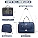 Large Women's Travel Duffel, Weekender with Shoe Compartment, Carry On Overnight Bag, Gym Duffel with Wet Pocket, Hospital Bags for Labor and Delivery - 3 PCS Set
