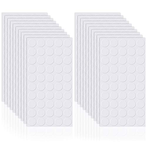 Zonon 1000 Pcs Double Sided Adhesive Dots Clear Glue Point Tape Stickers Balloon Glue Round Mini No Traces Adhesive Sticker Dot Sticker for Classroom Decor Craft DIY Office (0.79 Inch/ 20 mm)