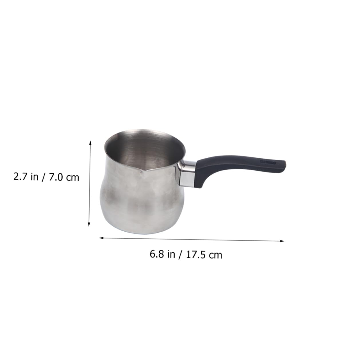 SOLUSTRE Milchaufschäumer Silberfarbener Schäumbecher Kännchen aus Edelstahl 250ml Latte Art Milchbecher mit Zylindrischer Form zum Aufschäumen und Servieren von Milch für Cappuccino
