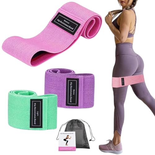 Kit 3 Faixa Elastica Hip Mini Band Treino Exercicio Academia Yoga...