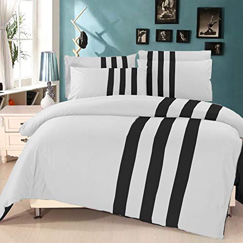 Parure de lit 5 pièces réversible coton égyptien 600 fils super king size