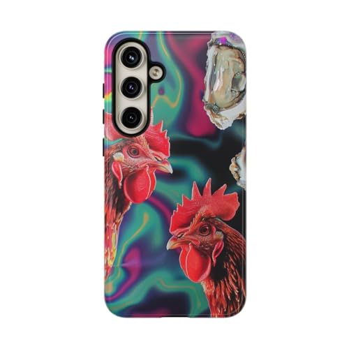 Coque rigide brillante d'exception au fond nacré pour Galaxy S24 Plus