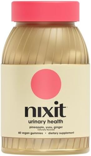 nixit Gomitas para la salud del tracto urinario  1,000 mg de D-manosa  Sabor Yuzu y jengibre  Suplemento de apoyo urinario y de vejiga  Ayuda en el
