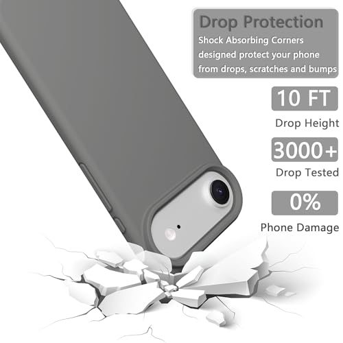 Image of iPhone air Case Silicone,Soft Microfiber Lining(Charcoal Gray)